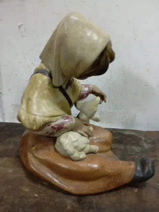 Figura Lladró Pastorcillo con Cordero