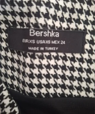 Falda mini pata de gallo Bershka