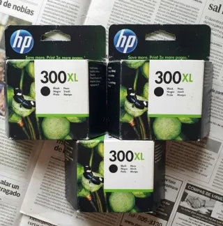 3 Cartuchos HP 300XL Originales