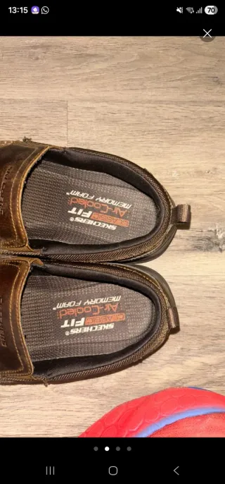 Mocasines  zapatos Skechers Marrones Hombre