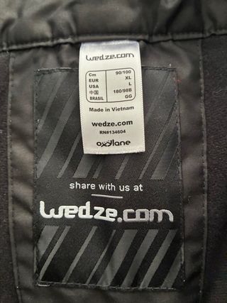 Pantalón de esquí negro con tirantes