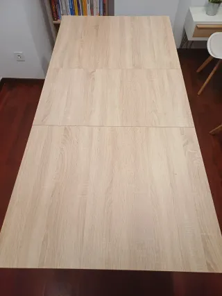 Mesa comedor extensible nórdica de madera