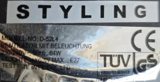 Ventilador de techo clásico elegante