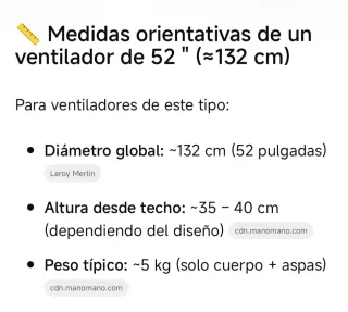 Ventilador de techo clásico elegante