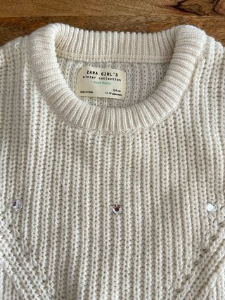 Jersey Zara Niña Perlas Talla 13-14 años