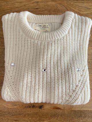 Jersey Zara Niña Perlas Talla 13-14 años