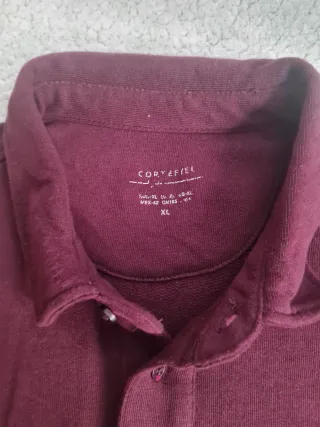 Jersey Cortefiel Granate Talla XL Manga Larga