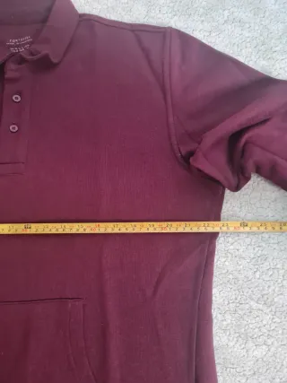 Jersey Cortefiel Granate Talla XL Manga Larga