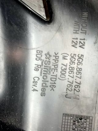 Plastico interior volkswagen 96446 golf vii e-golf