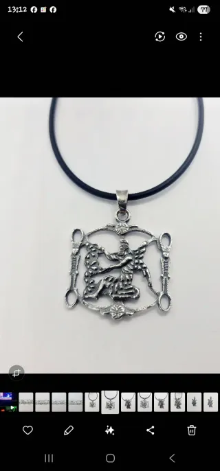 Colgante  con motivo Sumerio en plata de ley 925