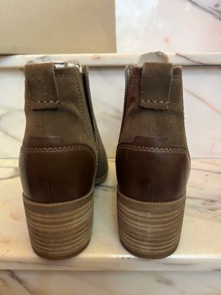 Botines Clarks Piel Marrón Talla 42