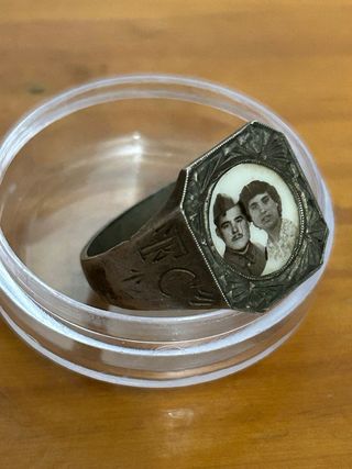 Anillo Plata Guerra Civil Matrimonio