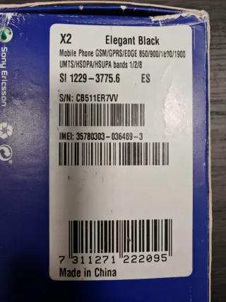 Sony Ericsson Xperia X2 Nero/Argento