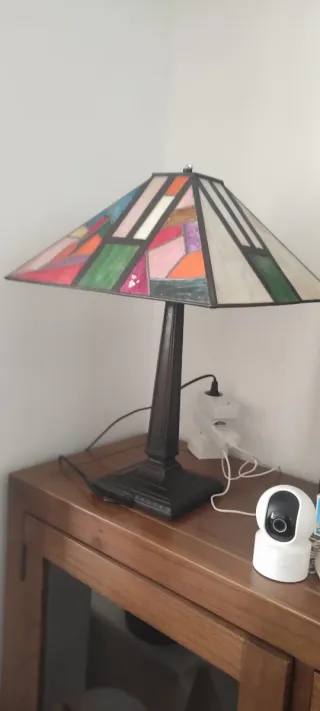 Lámpara Tiffany Cristal y Metal