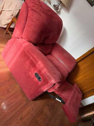 Sofá reclinable Natuzzi Rojo
