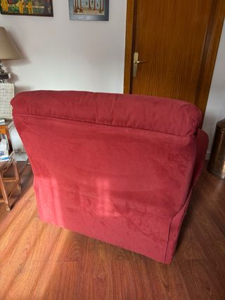 Sofá reclinable Natuzzi Rojo