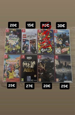 Lote juegos Nintendo Switch
