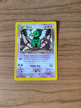 Cartas Pokémon Natu y Xatu Neo Discovery