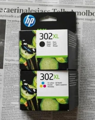 2 Cartuchos HP 302XL Originales Negro y Color