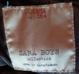 Giubbino Montreal con cappuccio blu taglia 44 Zara