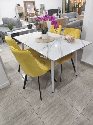 Mesa Comedor Moderna Blanca  140X80cm!!
