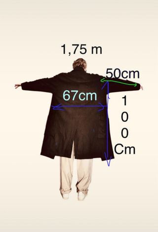 Abrigo largo lana Bershka negro