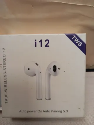 Auricolari Bluetooth i12 Bianchi