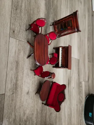 Mobiliario Casa Muñecas: Salón Completo