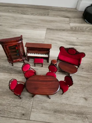 Mobiliario Casa Muñecas: Salón Completo