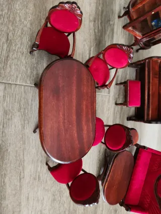 Mobiliario Casa Muñecas: Salón Completo