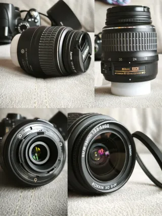 Nikon D3000 + 2 objetivos + accesorios