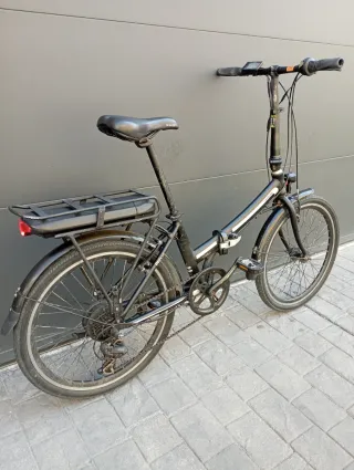 Bicicleta Eléctrica Plegable Negra
