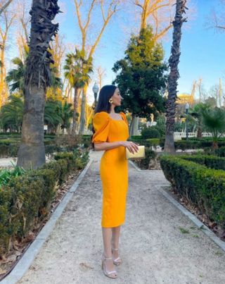 Vestido naranja talla M