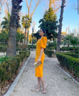 Vestido naranja talla M