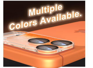 Protezione fotocamera iPhone 17 Pro glitter aranci