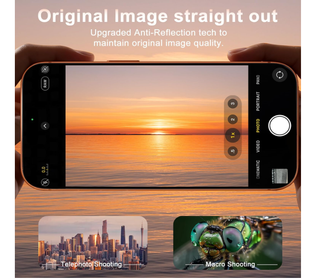 Protezione fotocamera iPhone 17 Pro glitter aranci