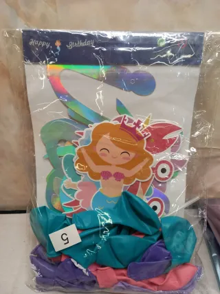 Kit Decorazioni Festa Sirenetta