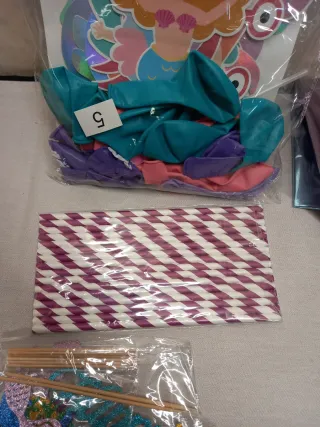 Kit Decorazioni Festa Sirenetta