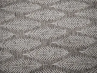 Alfombra Diseño Hojas Gris/Blanco