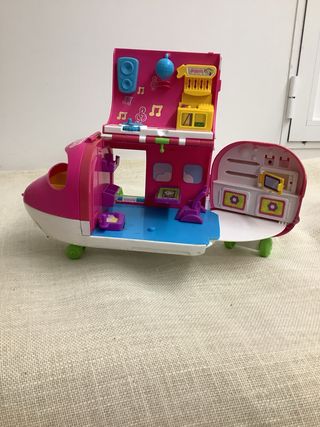 Avión Pinypon Rosa con Figuras