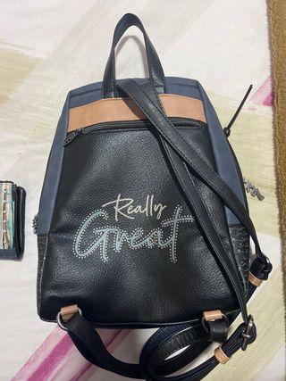 Conjunto Mochila y Monedero Anekke Azul