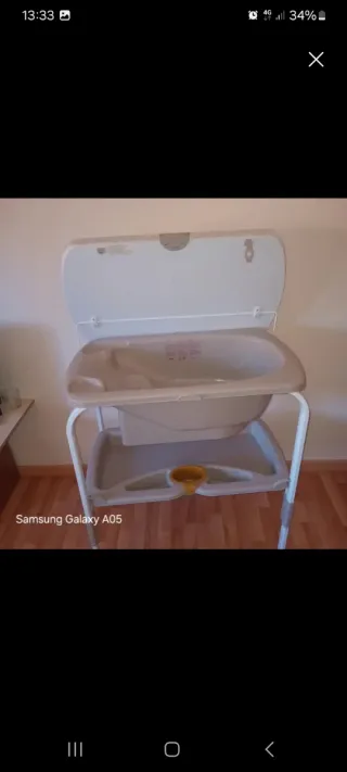 Bañera para bebé con soporte