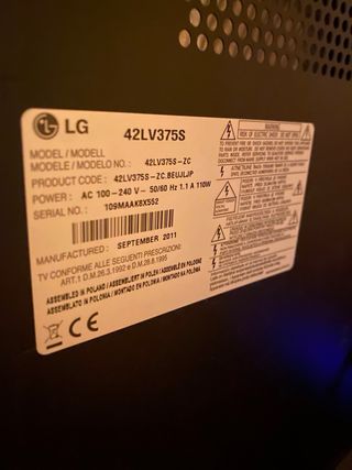 Televisor LG 42 Negro