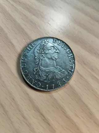 Lote 5 monedas 8 reales (Falsas de época)