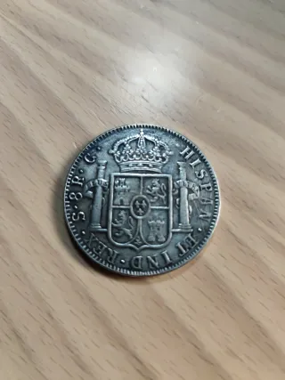 Lote 5 monedas 8 reales (Falsas de época)