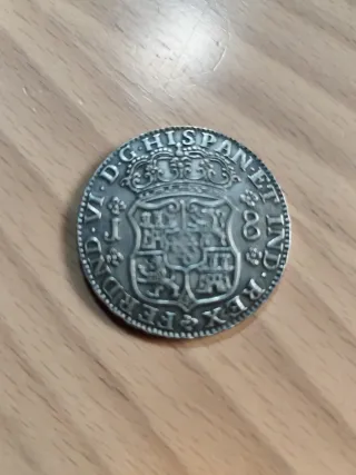 Lote 5 monedas 8 reales (Falsas de época)