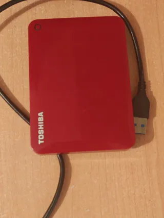 Disco Duro Externo Toshiba Rojo 1 TB USB 3.0.