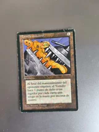 Carta Magic Tornillo Siniestro,escucho ofertas