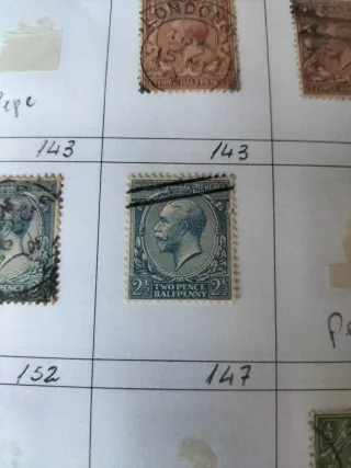 Inglaterra 155 sellos Jorge V-Eduardo VII