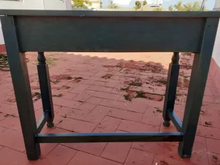 Tavolo da scrivania in legno con 2 cassetti